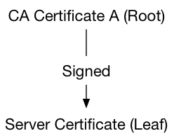 Root CA and leaf certificates